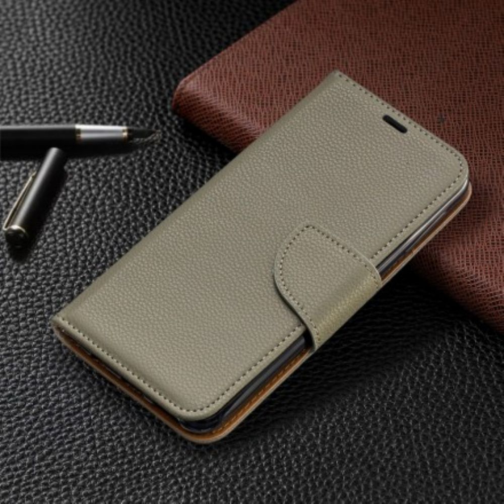 Flip Case Für Samsung Galaxy A20e Flip Case Litschi-klappe Schräg