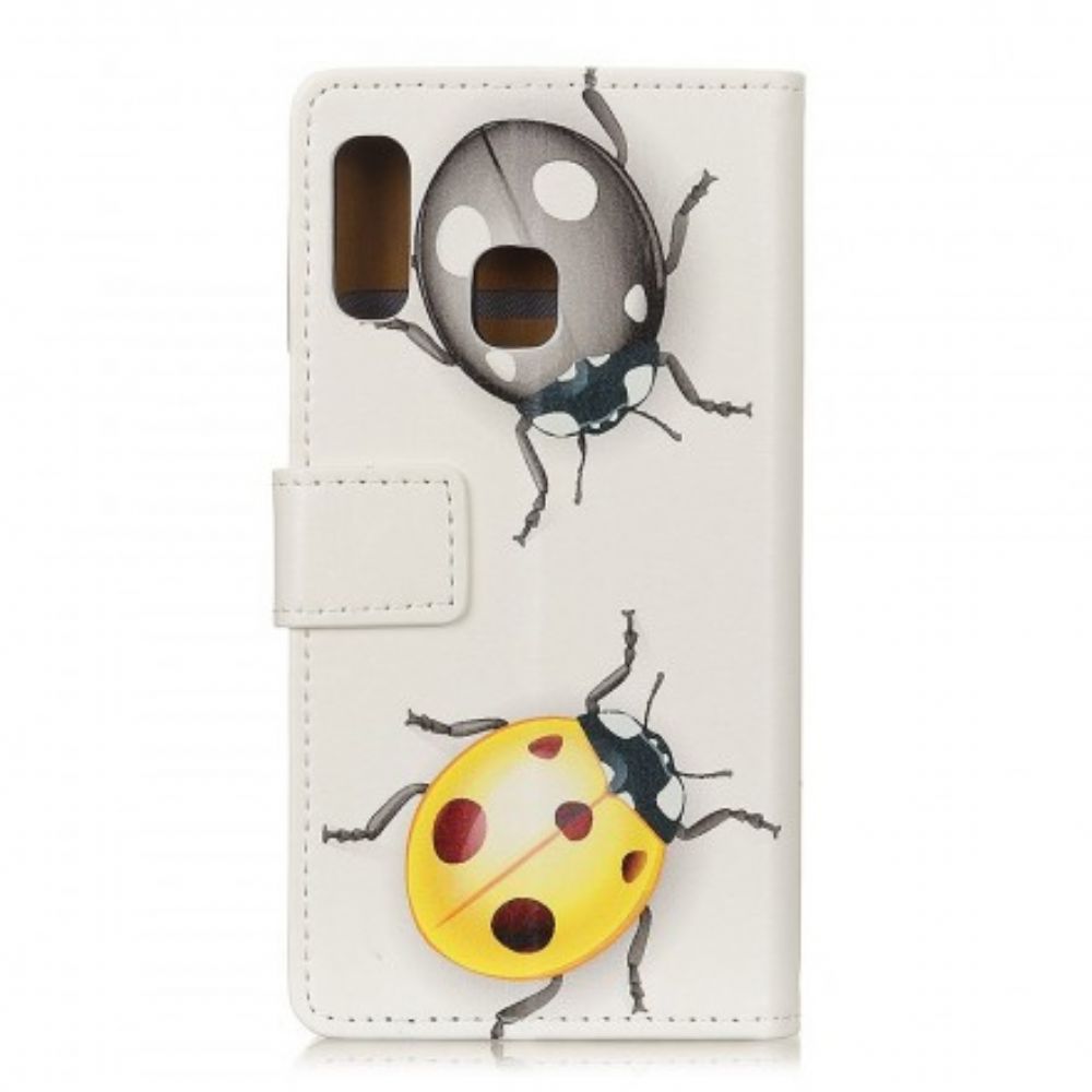 Flip Case Für Samsung Galaxy A20e Marienkäfer