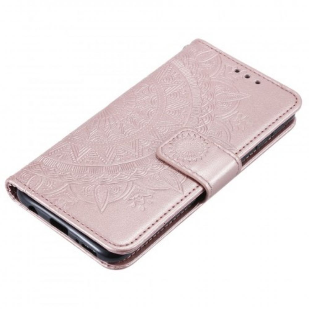 Flip Case Für Samsung Galaxy A20e Sonnen-mandala