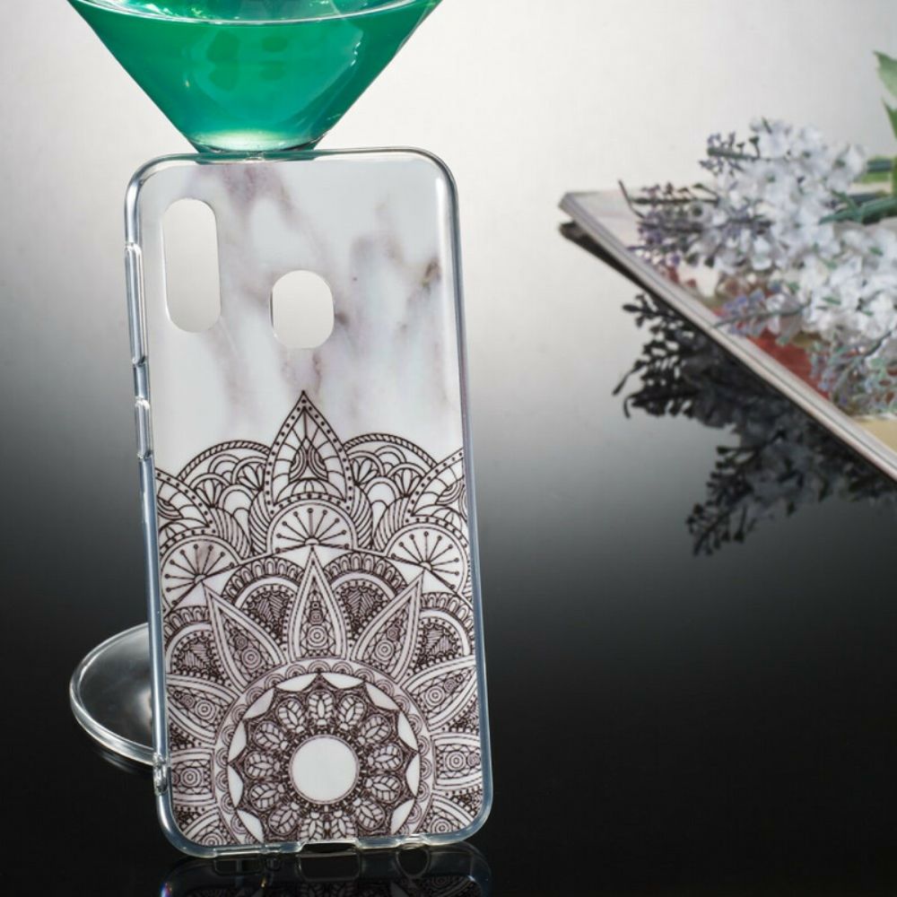 Handyhülle Für Samsung Galaxy A20e Mandala Aus Marmor