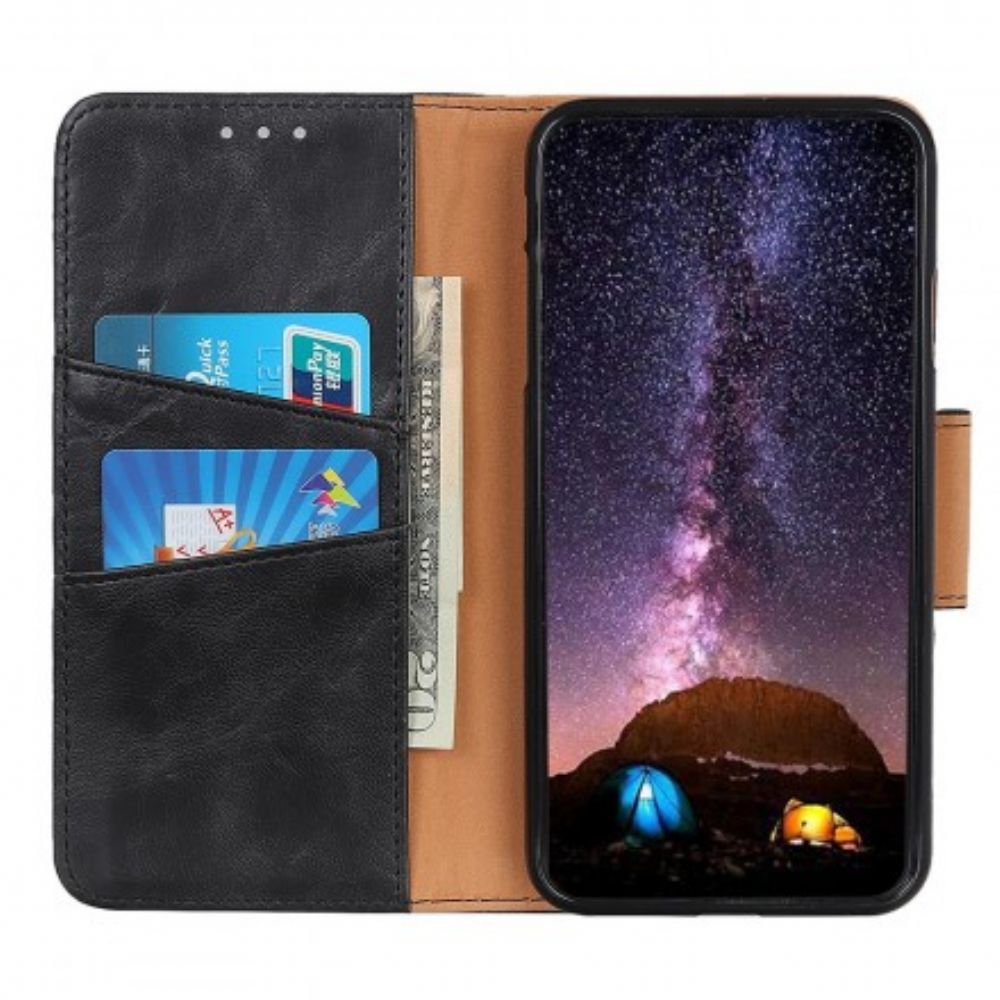 Lederhüllen Für Samsung Galaxy A20e Flip Case Doppelseitige Magnetklappe