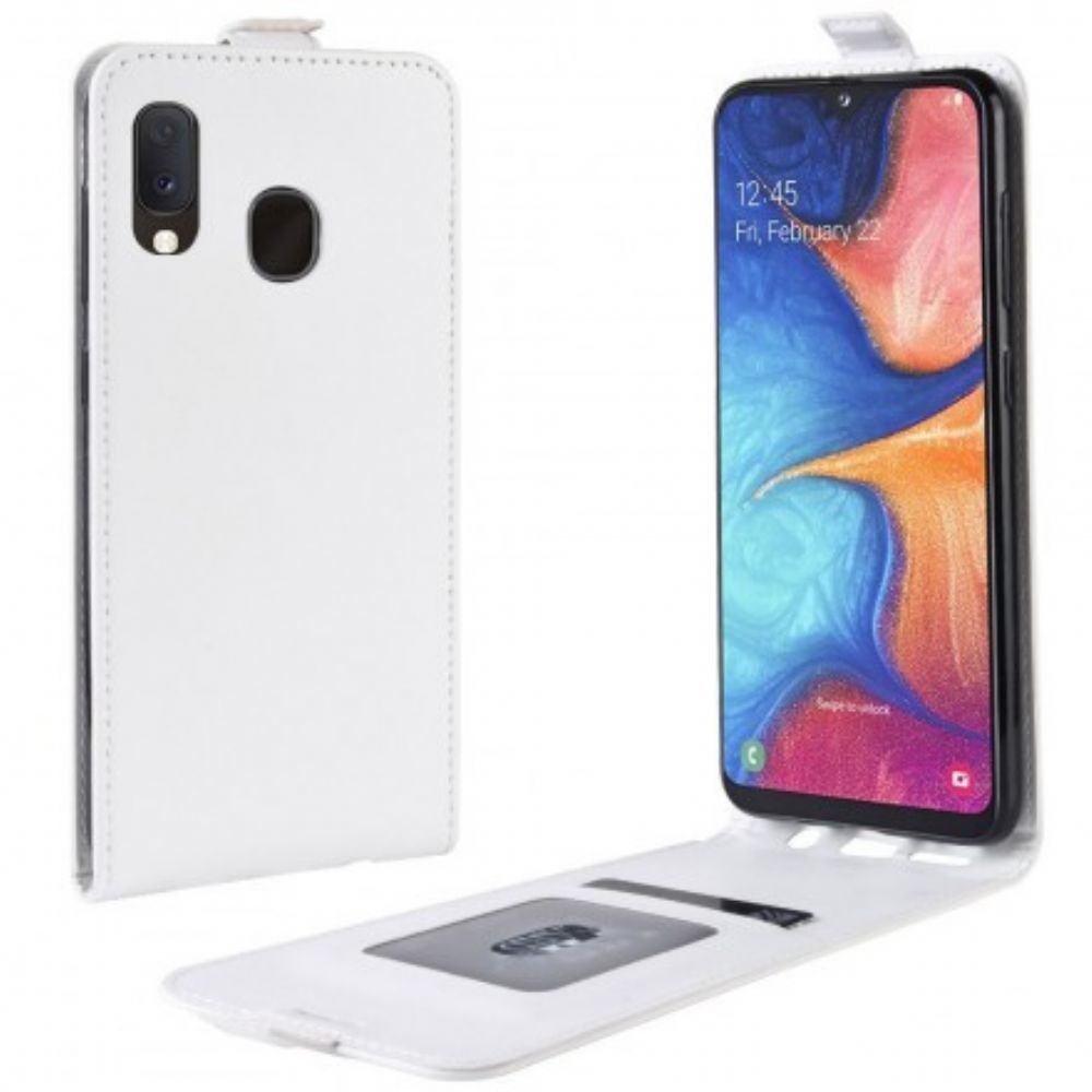 Lederhüllen Für Samsung Galaxy A20e Flip Case Faltbarer Ledereffekt