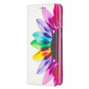 Schutzhülle Für Samsung Galaxy A20e Flip Case Aquarell Blume