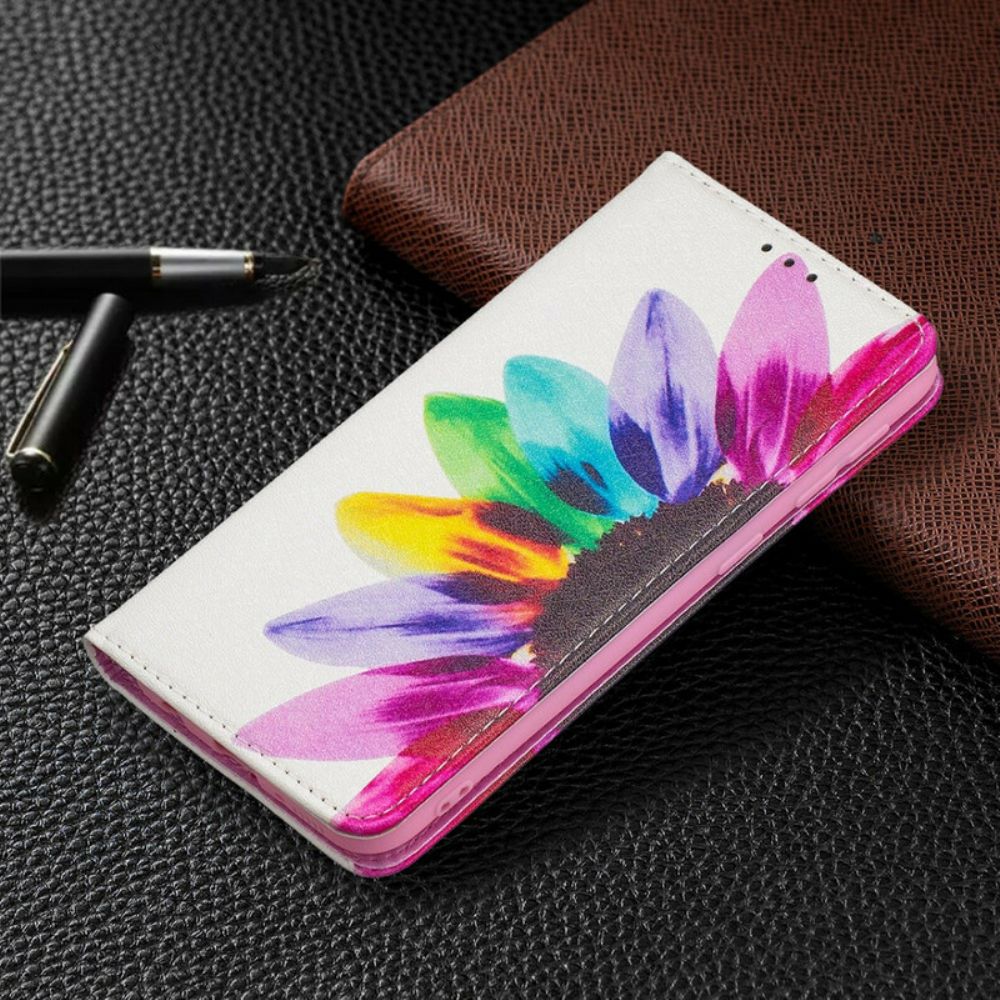 Schutzhülle Für Samsung Galaxy A20e Flip Case Aquarell Blume