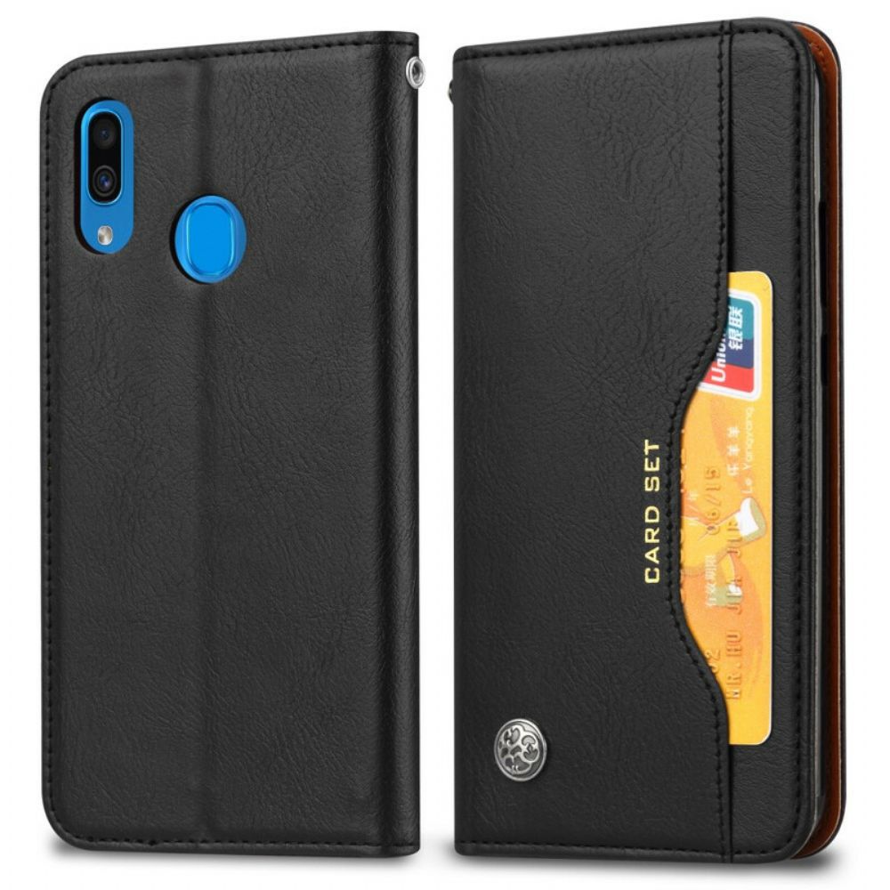 Schutzhülle Für Samsung Galaxy A20e Flip Case Kartenetui Aus Kunstleder