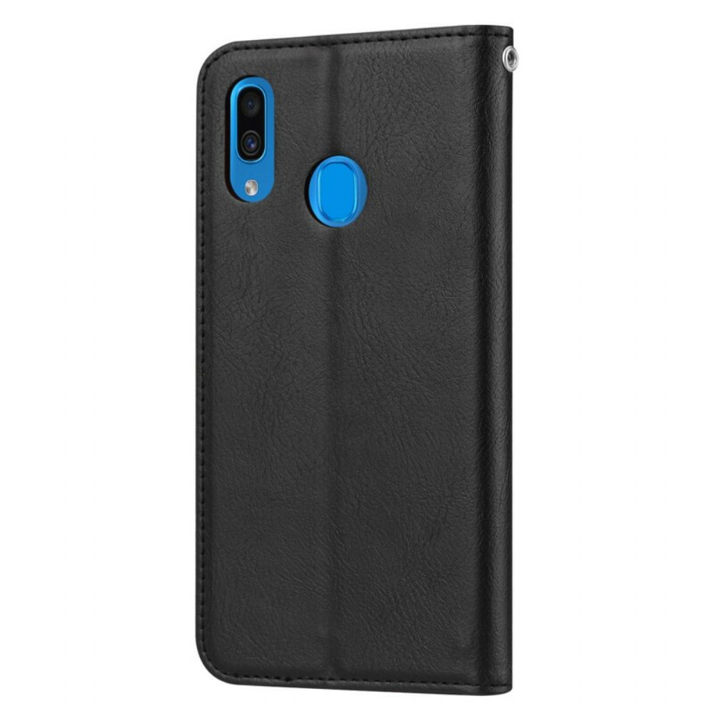 Schutzhülle Für Samsung Galaxy A20e Flip Case Kartenetui Aus Kunstleder