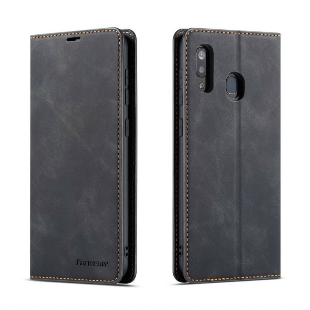 Schutzhülle Für Samsung Galaxy A20e Flip Case Ledereffekt Vorderw