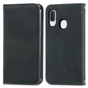 Schutzhülle Für Samsung Galaxy A20e Flip Case Vintage Kunstleder