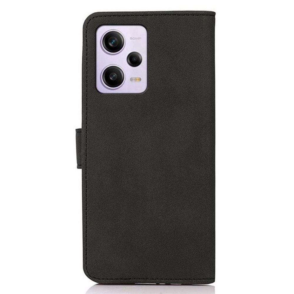 Flip Case Für Xiaomi Redmi Note 12 Pro Plus Khazneh Modischer Ledereffekt