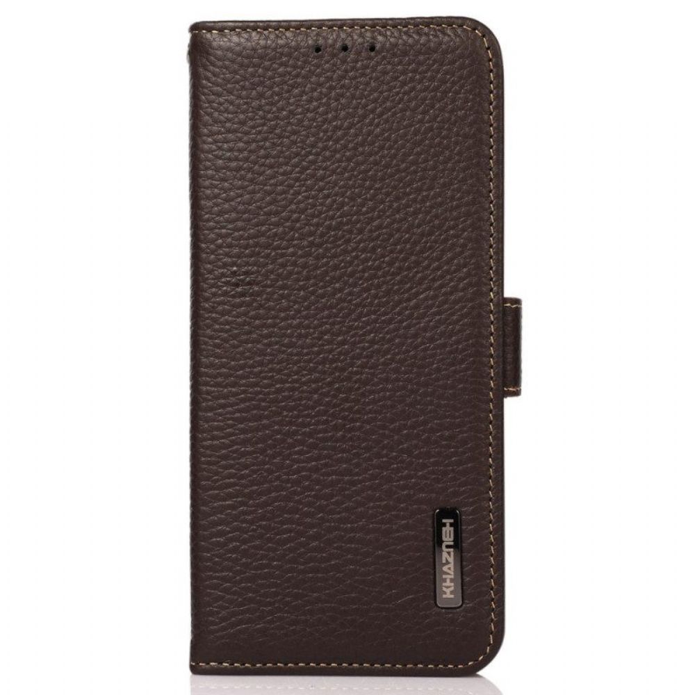 Flip Case Für Xiaomi Redmi Note 12 Pro Plus Lychee-leder Khazneh Rfid