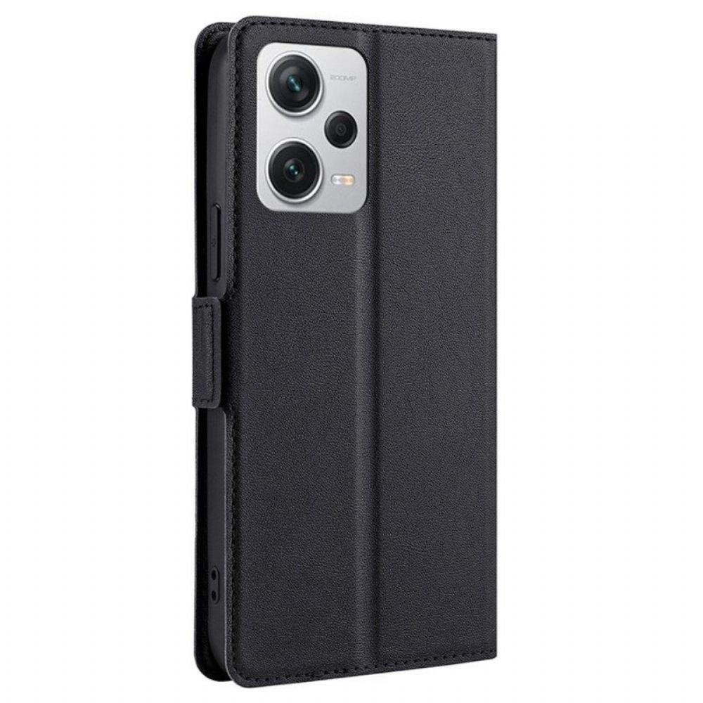 Flip Case Für Xiaomi Redmi Note 12 Pro Plus Ultrafeines Kunstleder