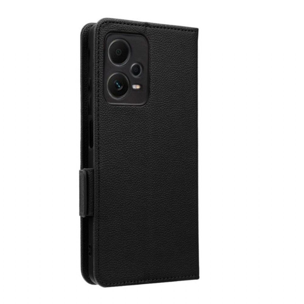 Flip Case Für Poco X5 Pro 5G Mit Kordel Dünner Riemchen