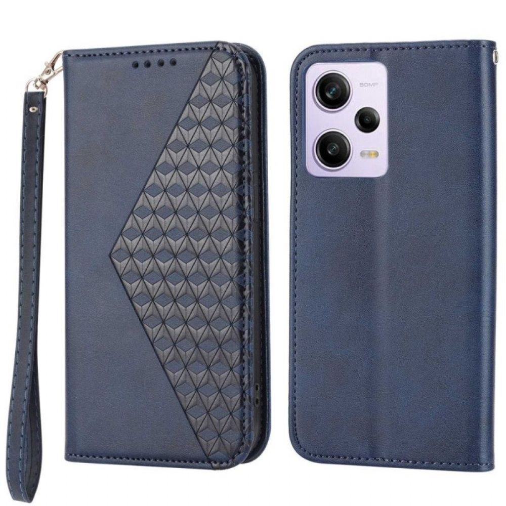 Schutzhülle Für Poco X5 Pro 5G Flip Case Stil Leder 3d-muster