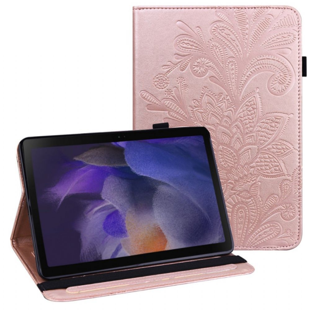 Case Für Samsung Galaxy Tab A8 Blumenmuster