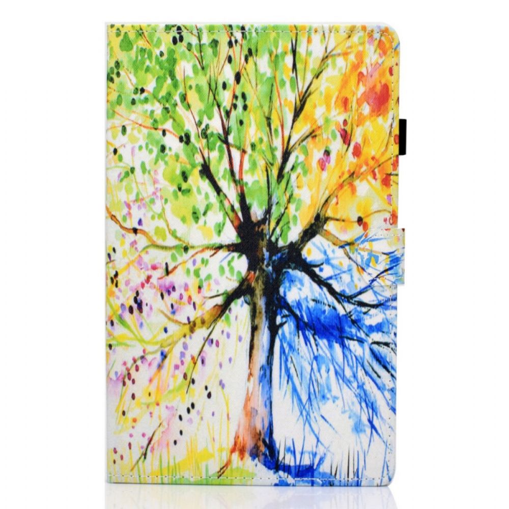 Flip Case Für Samsung Galaxy Tab A8 Aquarellbaum