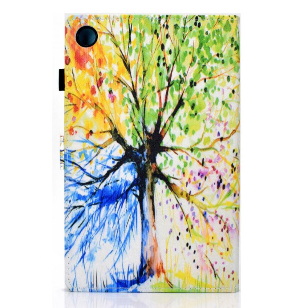 Flip Case Für Samsung Galaxy Tab A8 Aquarellbaum