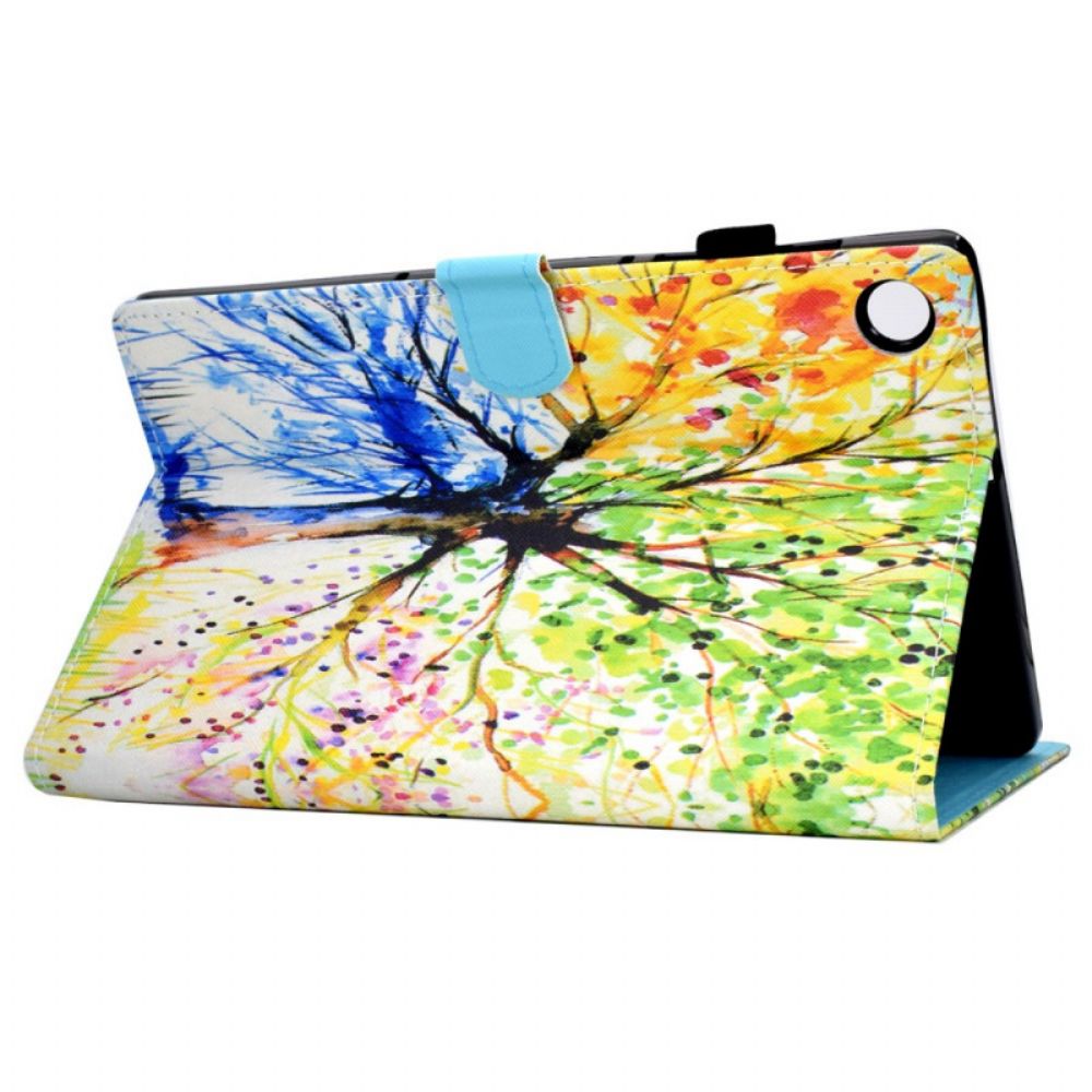 Flip Case Für Samsung Galaxy Tab A8 Aquarellbaum