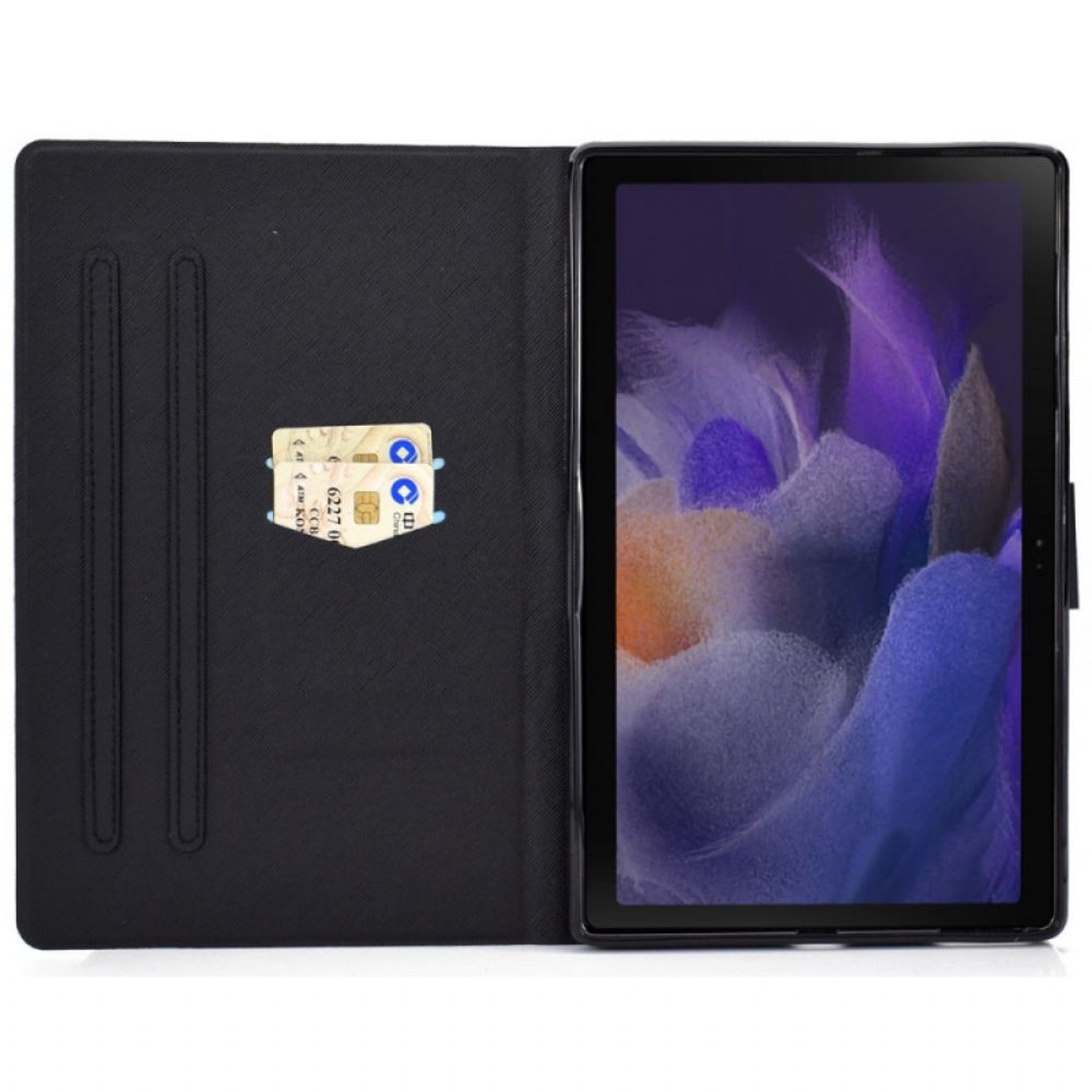 Flip Case Für Samsung Galaxy Tab A8 Ausgefallene Giraffen