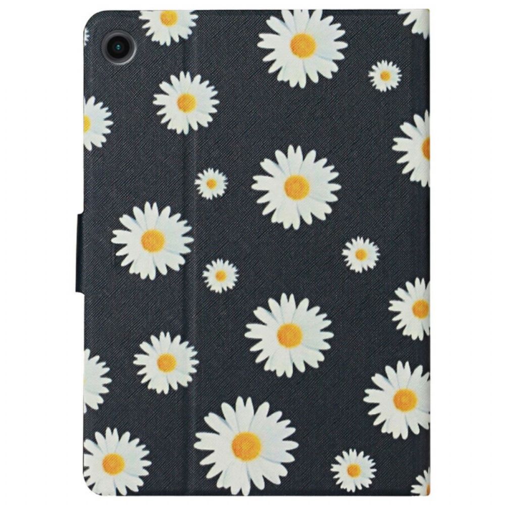 Flip Case Für Samsung Galaxy Tab A8 Blumen Blumen Blumen