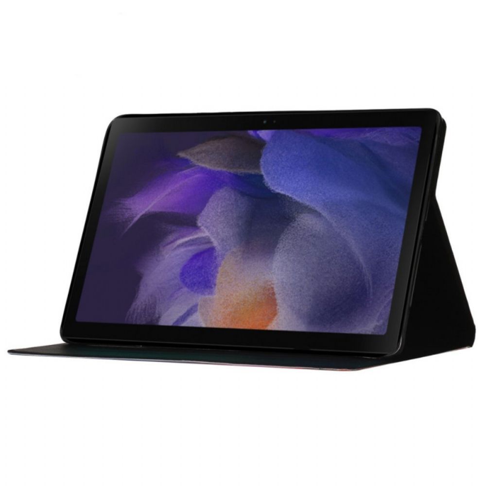 Flip Case Für Samsung Galaxy Tab A8 Blumen Blumen Blumen