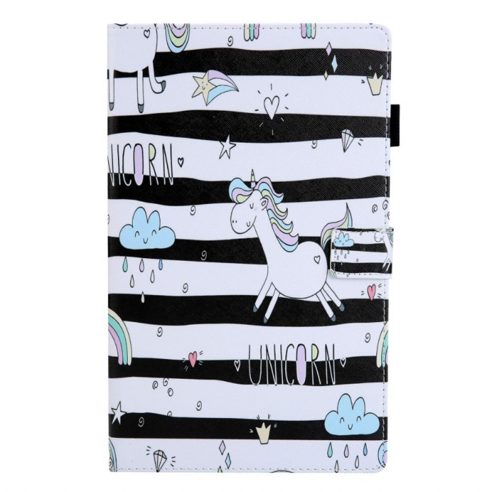 Flip Case Für Samsung Galaxy Tab A8 Einhorn