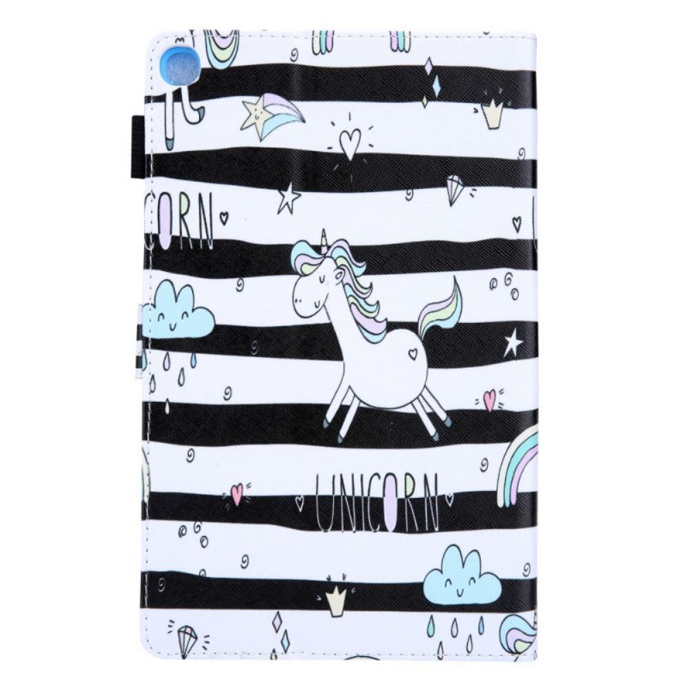 Flip Case Für Samsung Galaxy Tab A8 Einhorn