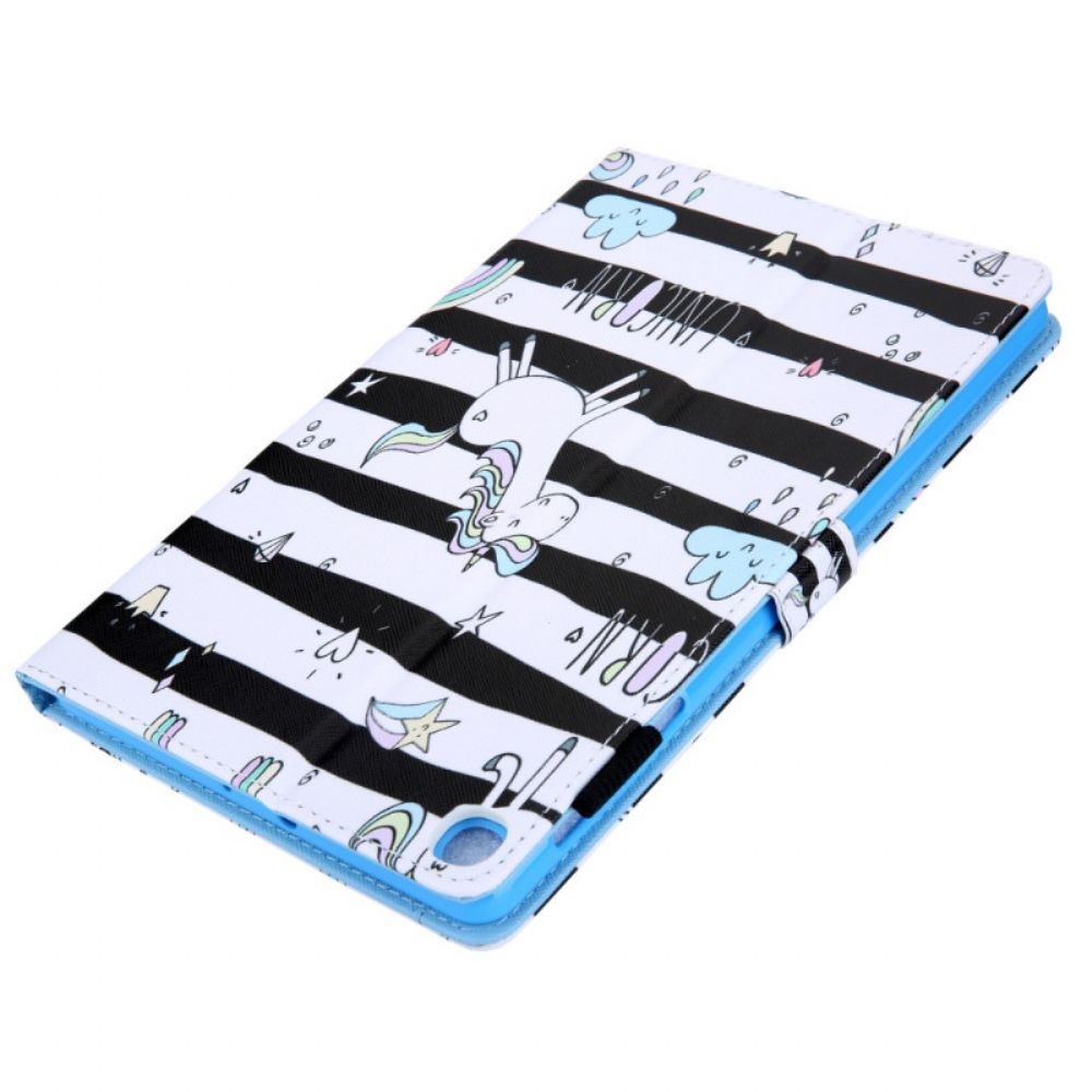 Flip Case Für Samsung Galaxy Tab A8 Einhorn