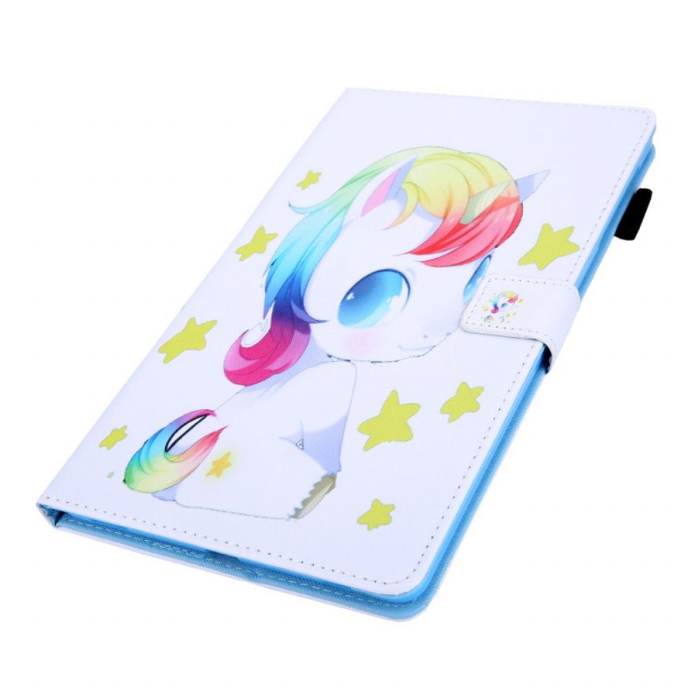 Flip Case Für Samsung Galaxy Tab A8 Einhorn