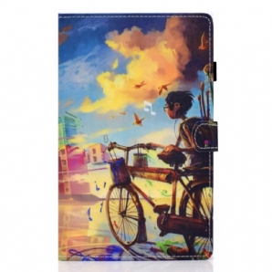 Flip Case Für Samsung Galaxy Tab A8 Fahrrad Art.-nr