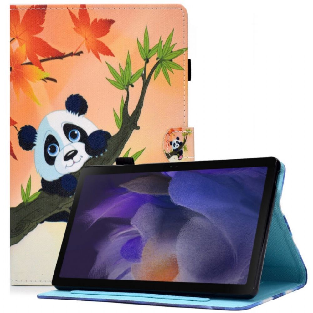 Flip Case Für Samsung Galaxy Tab A8 Süßer Panda