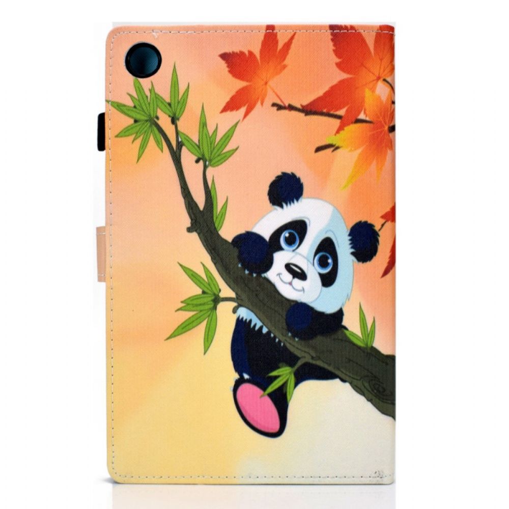 Flip Case Für Samsung Galaxy Tab A8 Süßer Panda