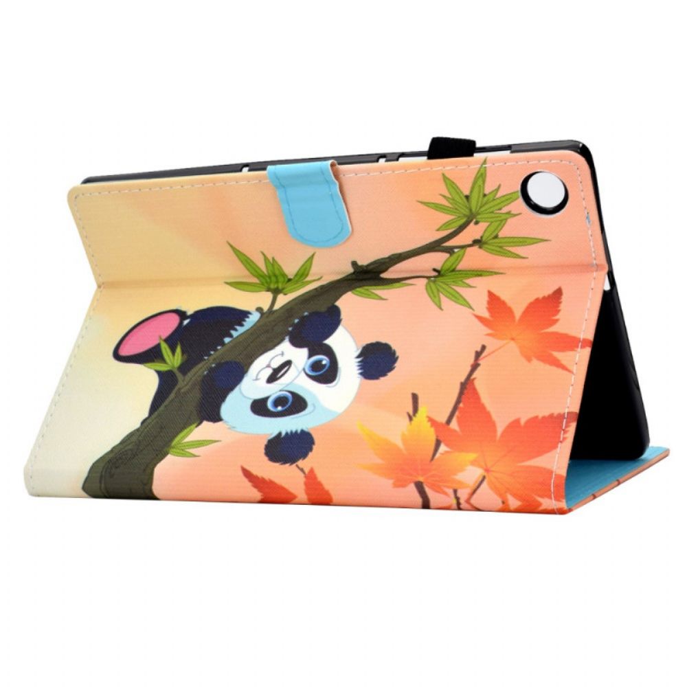 Flip Case Für Samsung Galaxy Tab A8 Süßer Panda