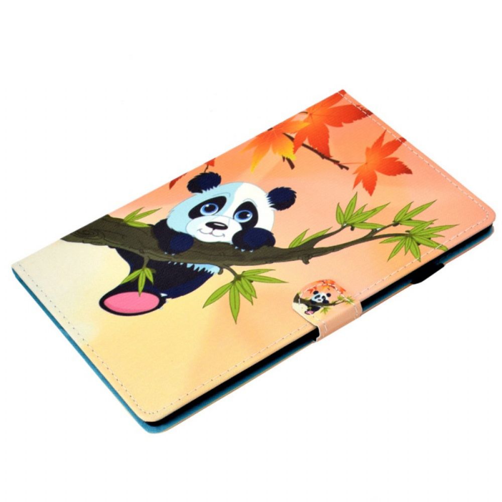 Flip Case Für Samsung Galaxy Tab A8 Süßer Panda