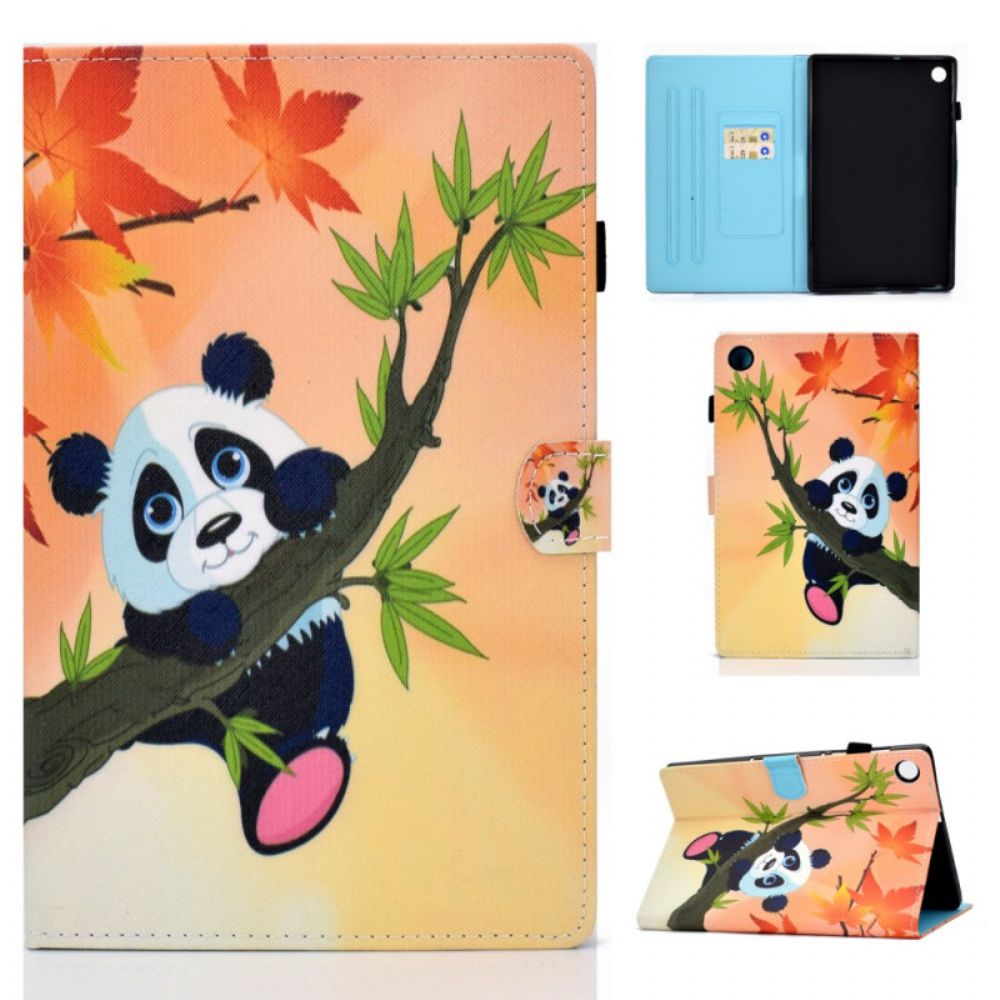 Flip Case Für Samsung Galaxy Tab A8 Süßer Panda