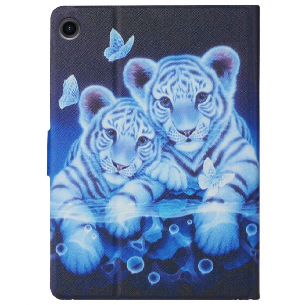 Flip Case Für Samsung Galaxy Tab A8 Tiger