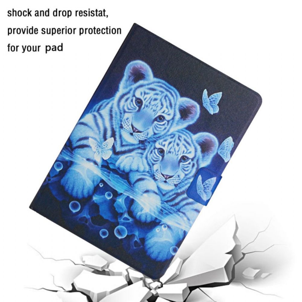 Flip Case Für Samsung Galaxy Tab A8 Tiger