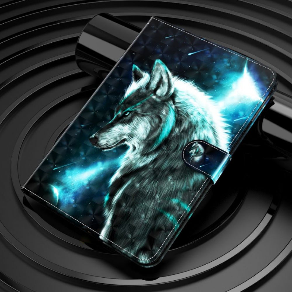 Flip Case Für Samsung Galaxy Tab A8 Wilder Wolf