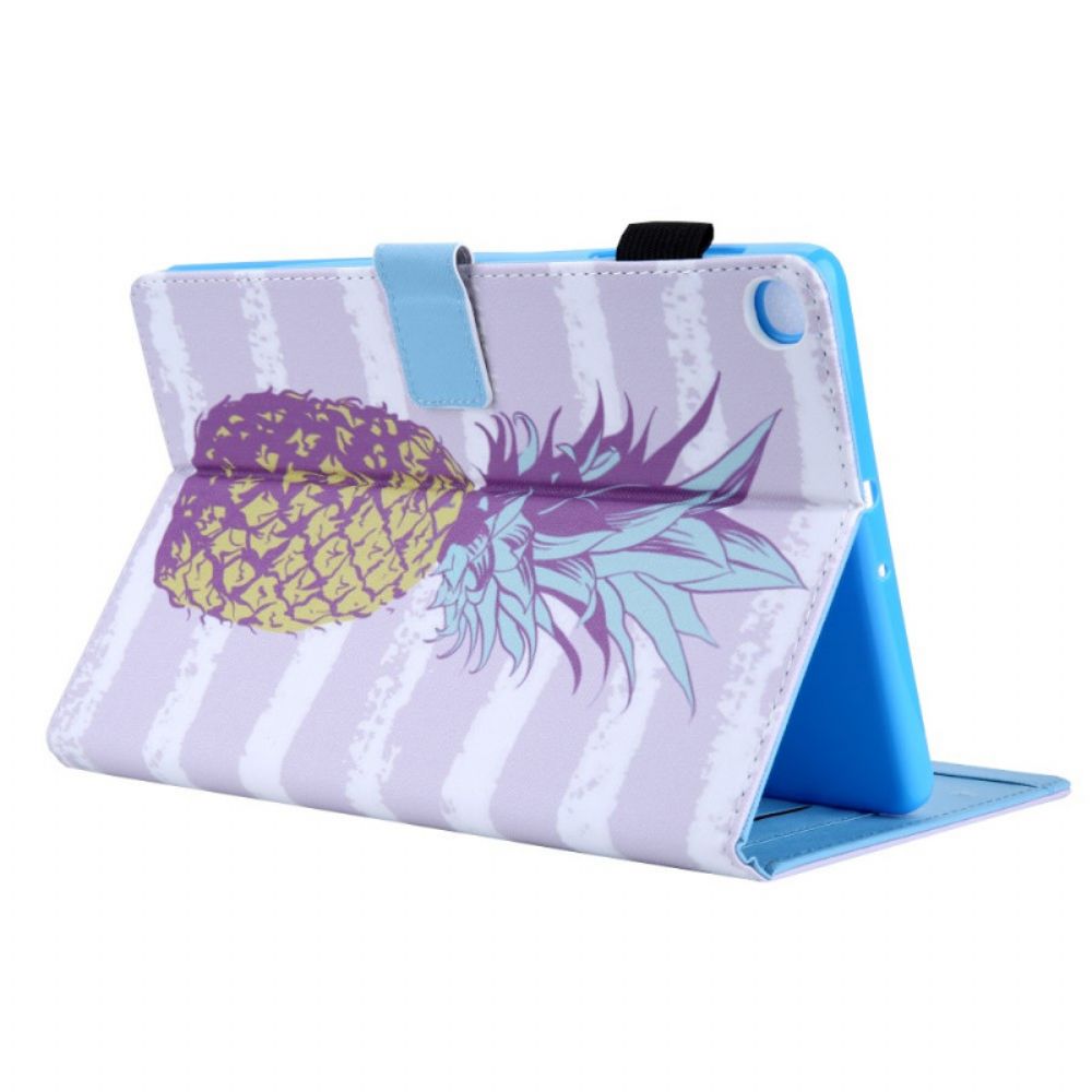 Lederhüllen Für Samsung Galaxy Tab A8 Ananas-design