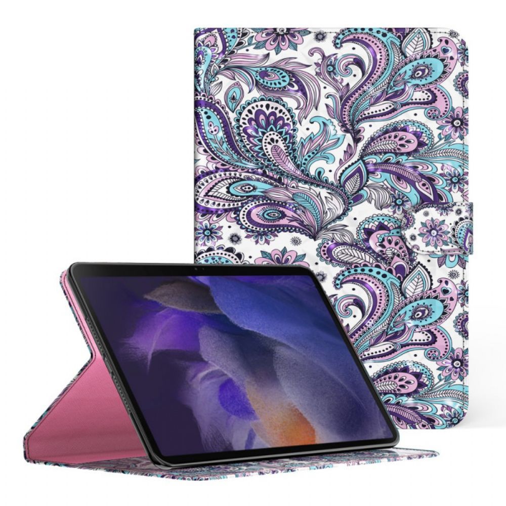 Lederhüllen Für Samsung Galaxy Tab A8 Paisley-muster