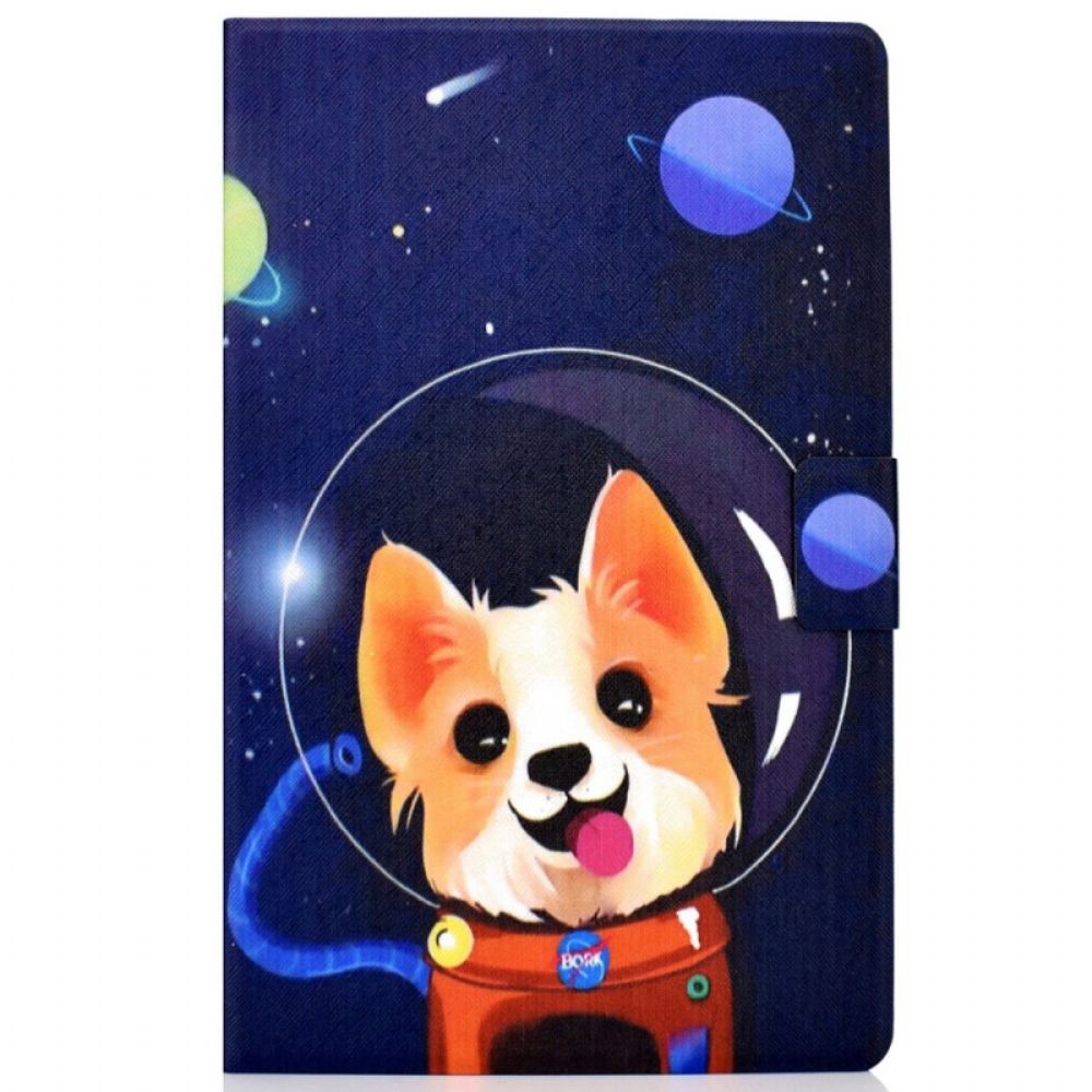 Lederhüllen Für Samsung Galaxy Tab A8 Weltraumhund