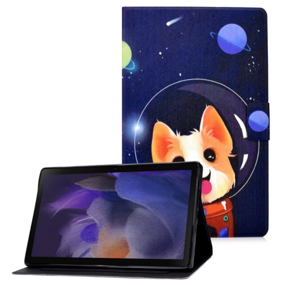 Lederhüllen Für Samsung Galaxy Tab A8 Weltraumhund