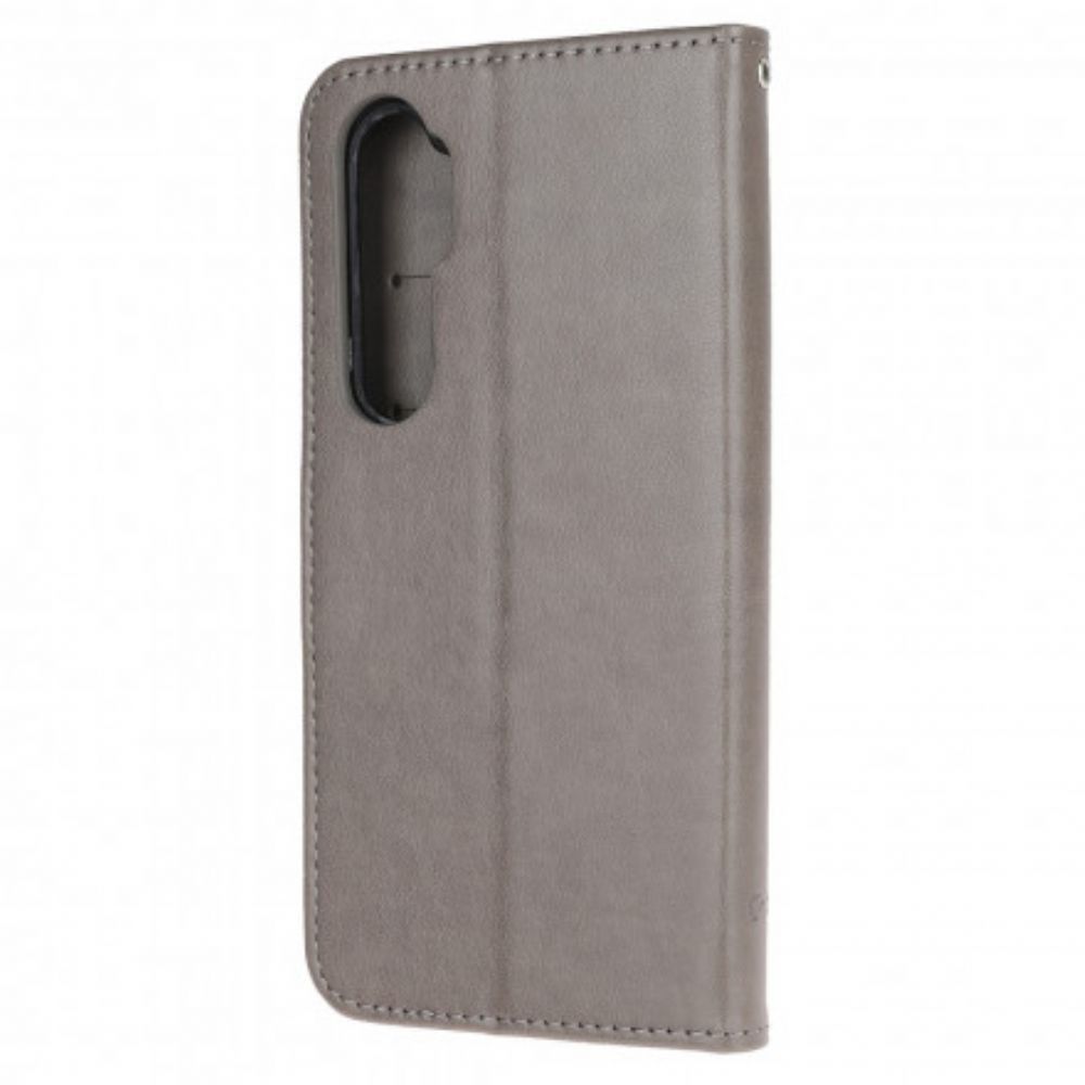 Flip Case Für Xiaomi Mi Note 10 Lite Asiatische Schmetterlinge Und Blumen