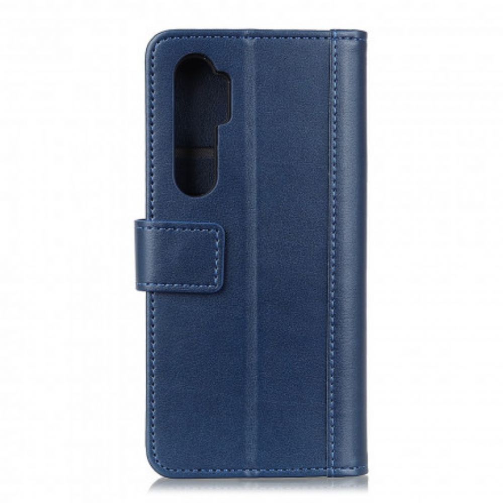 Flip Case Für Xiaomi Mi Note 10 Lite Version Aus Spaltleder