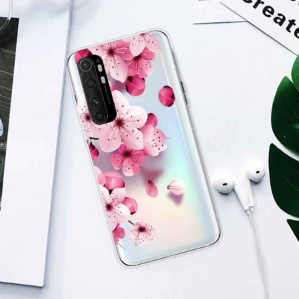 Hülle Für Xiaomi Mi Note 10 Lite Reine Rosa Blume