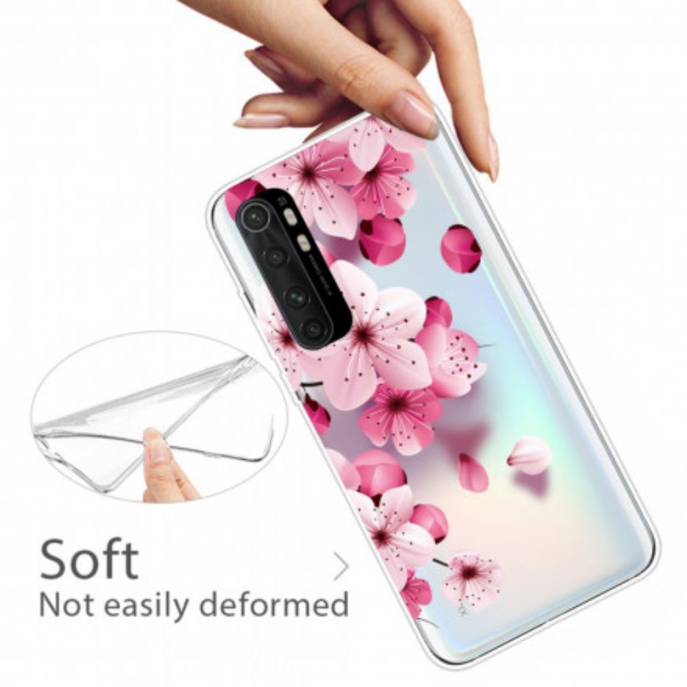 Hülle Für Xiaomi Mi Note 10 Lite Reine Rosa Blume