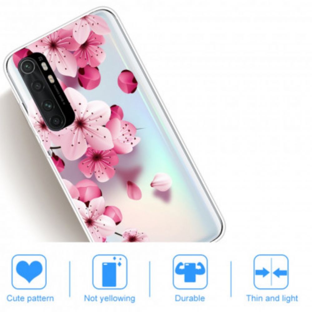 Hülle Für Xiaomi Mi Note 10 Lite Reine Rosa Blume