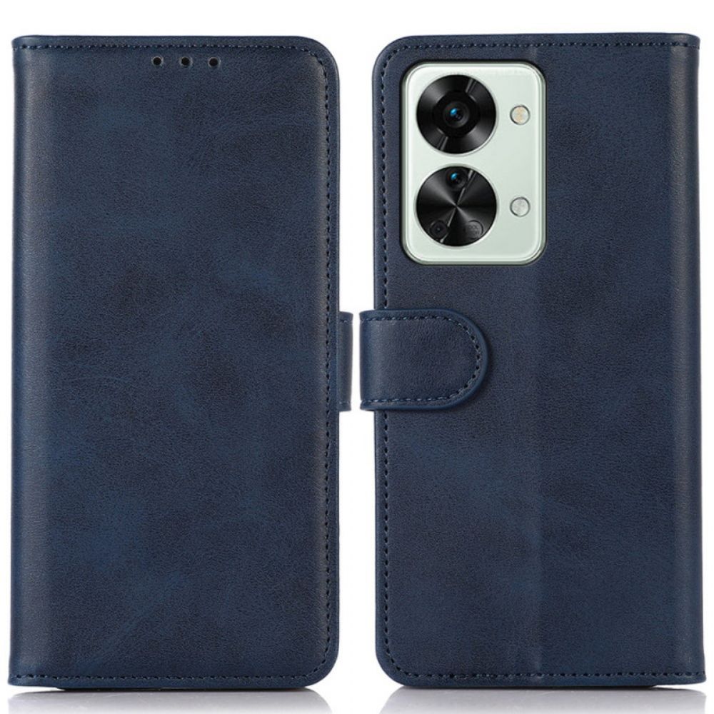 Flip Case Für OnePlus Nord 2T 5G Klassischer Lederstil