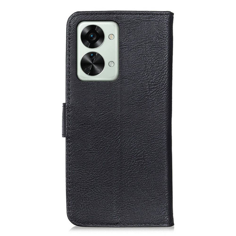 Flip Case Für OnePlus Nord 2T 5G Kunstleder Khazneh