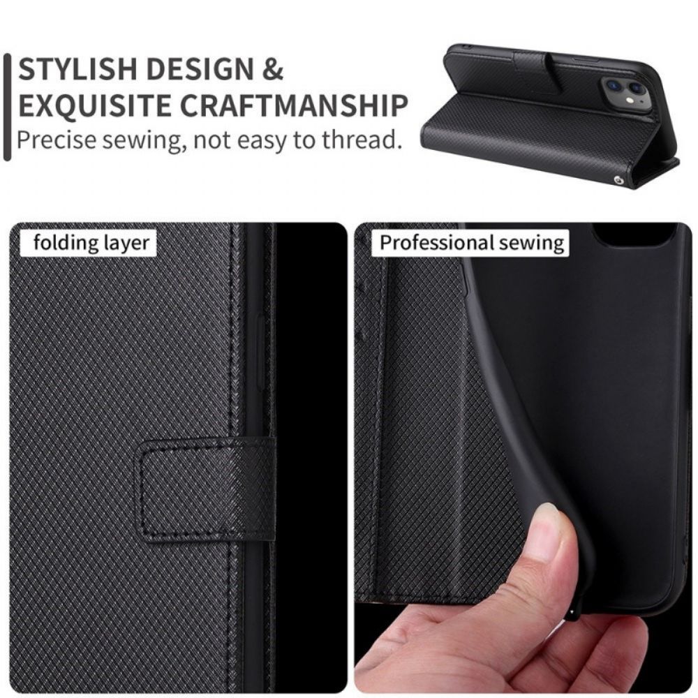 Flip Case Für OnePlus Nord 2T 5G Mit Kordel Kunstlederarmband