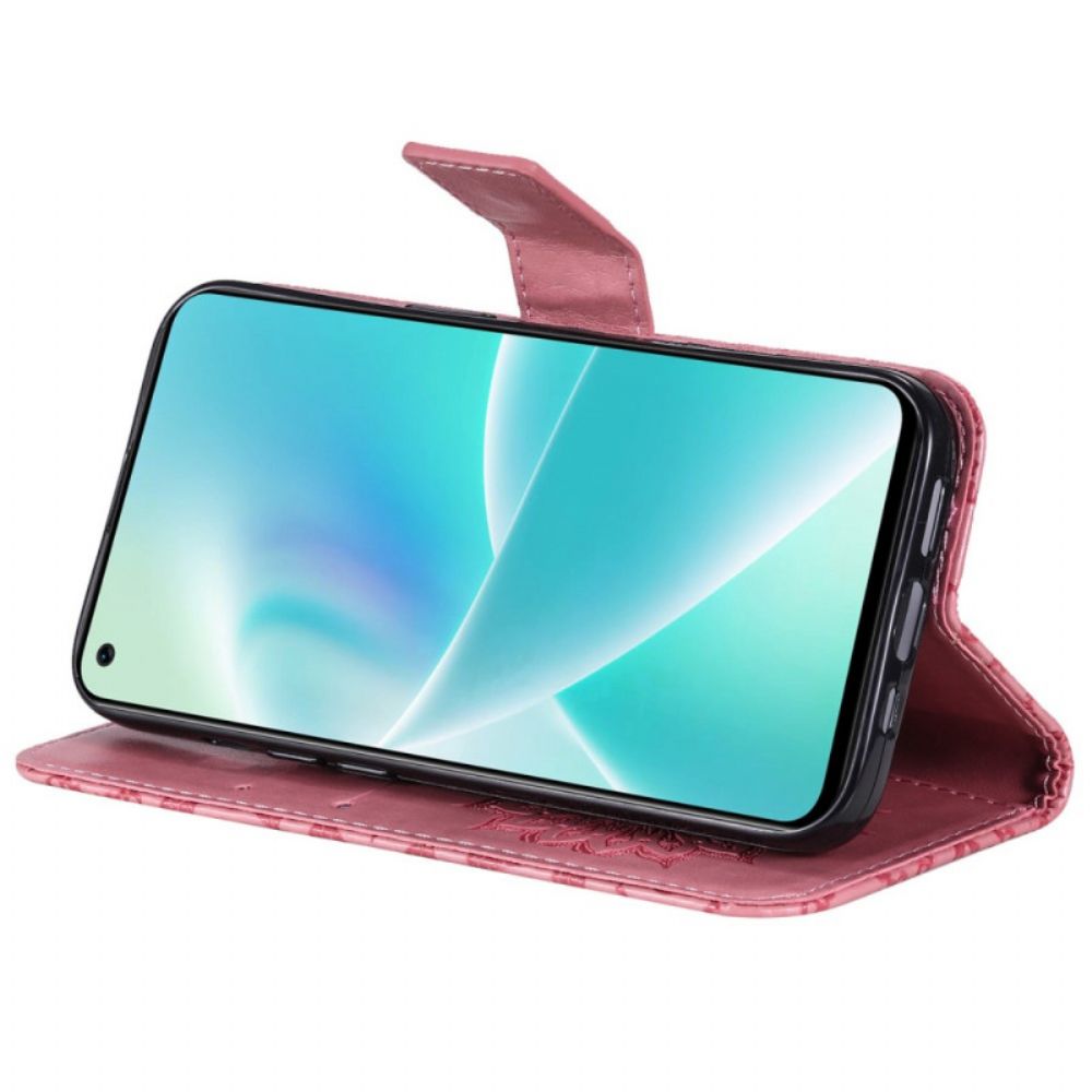 Flip Case Für OnePlus Nord 2T 5G Mit Kordel Mandala Mit Kartenhalter